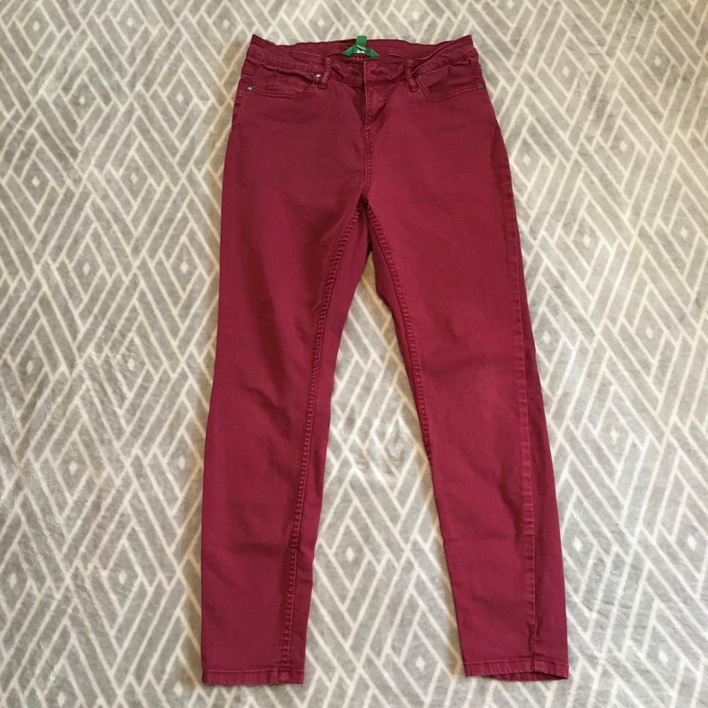 EUC Red Dip Pants